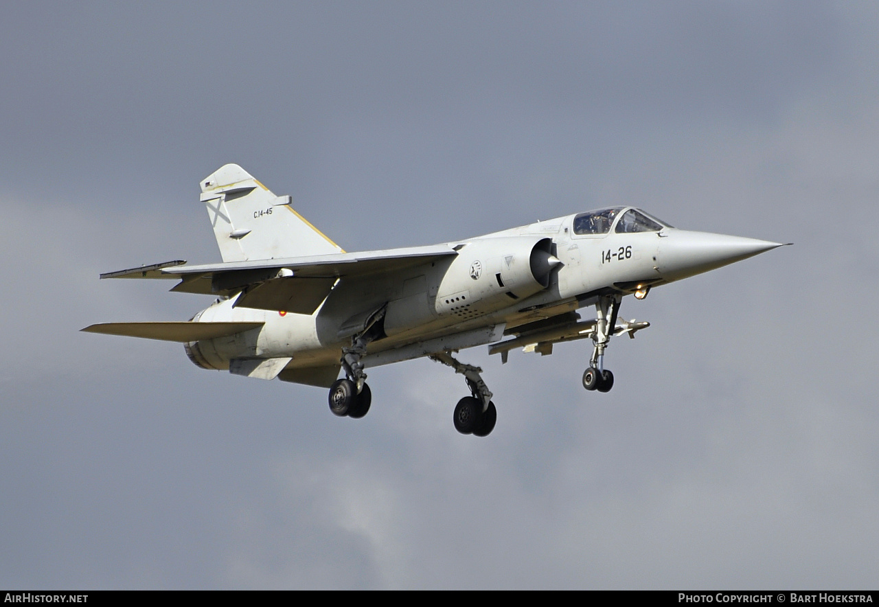 Aircraft Photo of C14-45 | Dassault Mirage F1M | Spain - Air Force | AirHistory.net #277518
