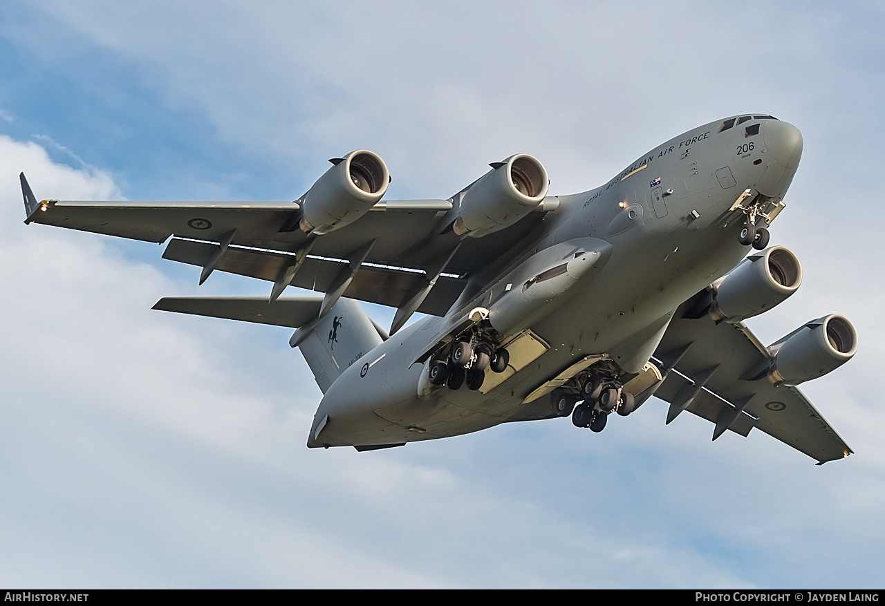 Aircraft Photo of A41-206 | Boeing C-17A Globemaster III | Australia - Air Force | AirHistory.net #277520