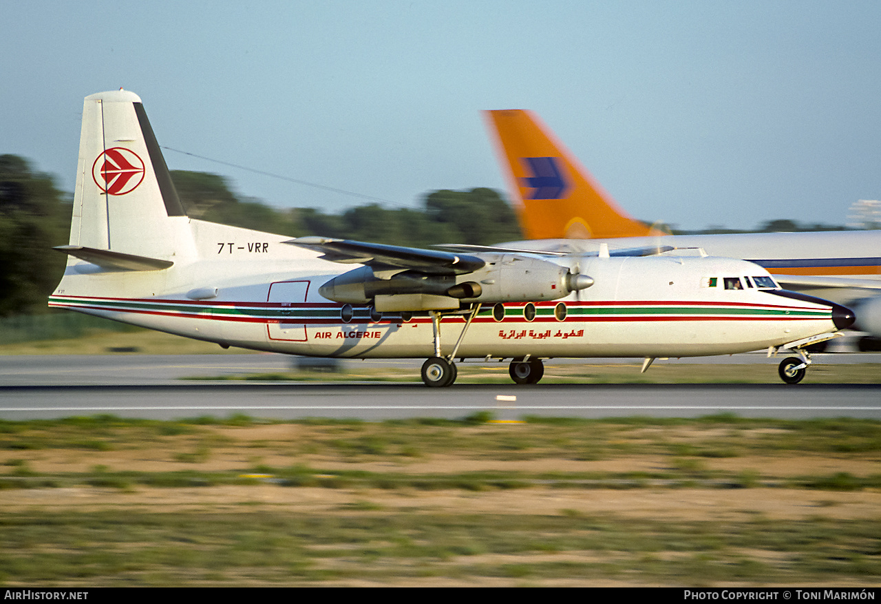 Aircraft Photo of 7T-VRR | Fokker F27-400M Troopship | Air Algérie | AirHistory.net #277617