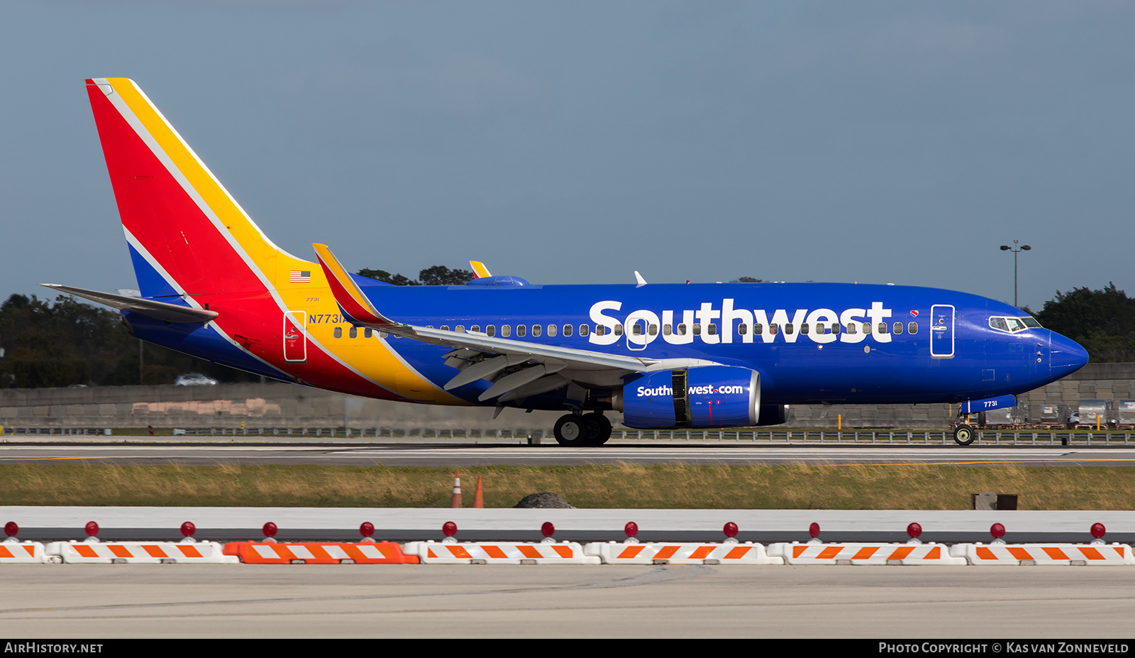 Aircraft Photo of N7731A | Boeing 737-76N | Southwest Airlines | AirHistory.net #277725