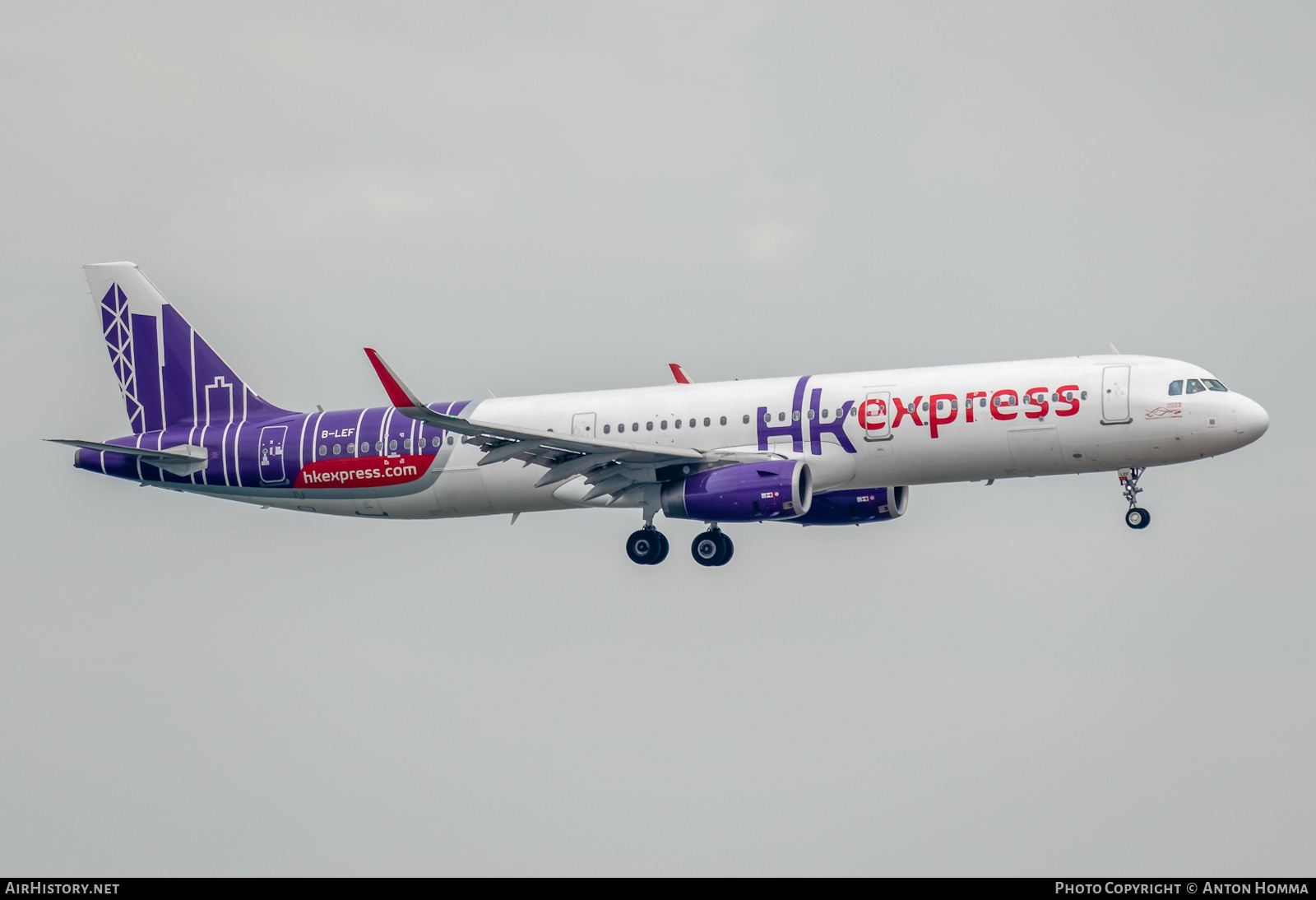 Aircraft Photo of B-LEF | Airbus A321-231 | HK Express - Hong Kong Express | AirHistory.net #277738