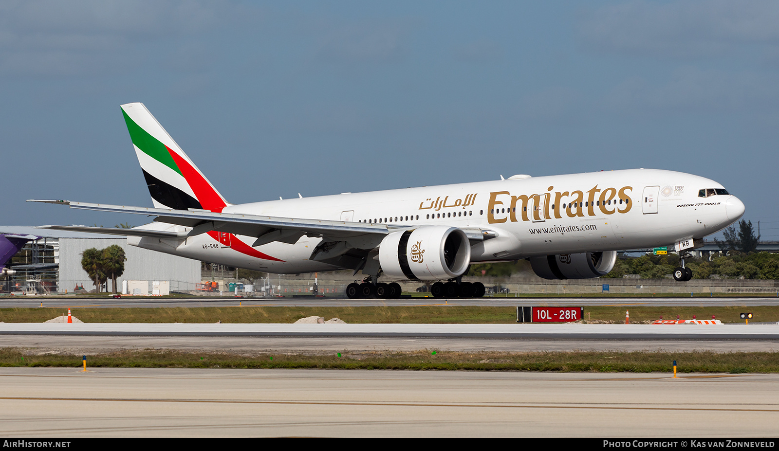 Aircraft Photo of A6-EWB | Boeing 777-21H/LR | Emirates | AirHistory.net #277742