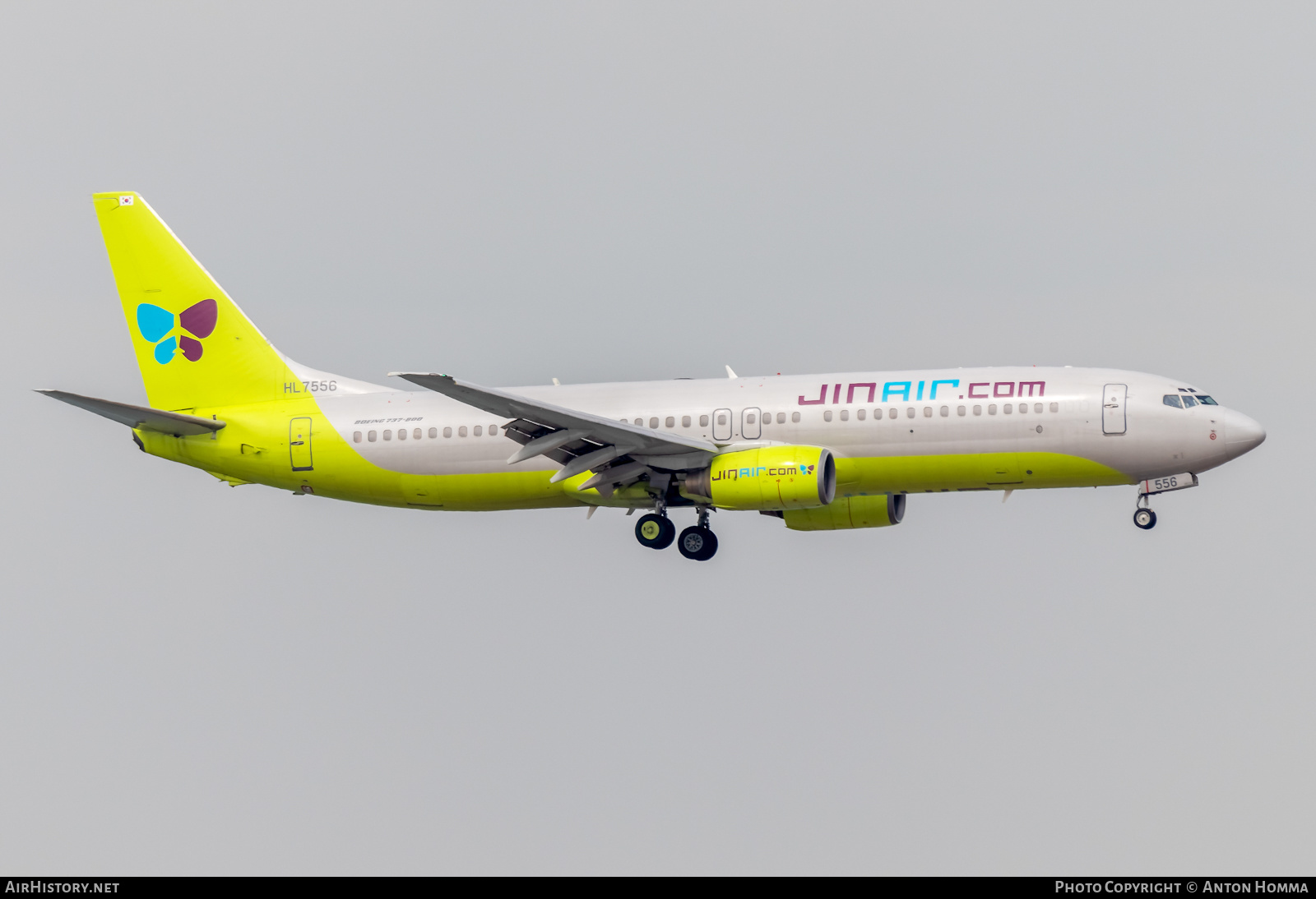 Aircraft Photo of HL7556 | Boeing 737-86N | Jin Air | AirHistory.net #277777