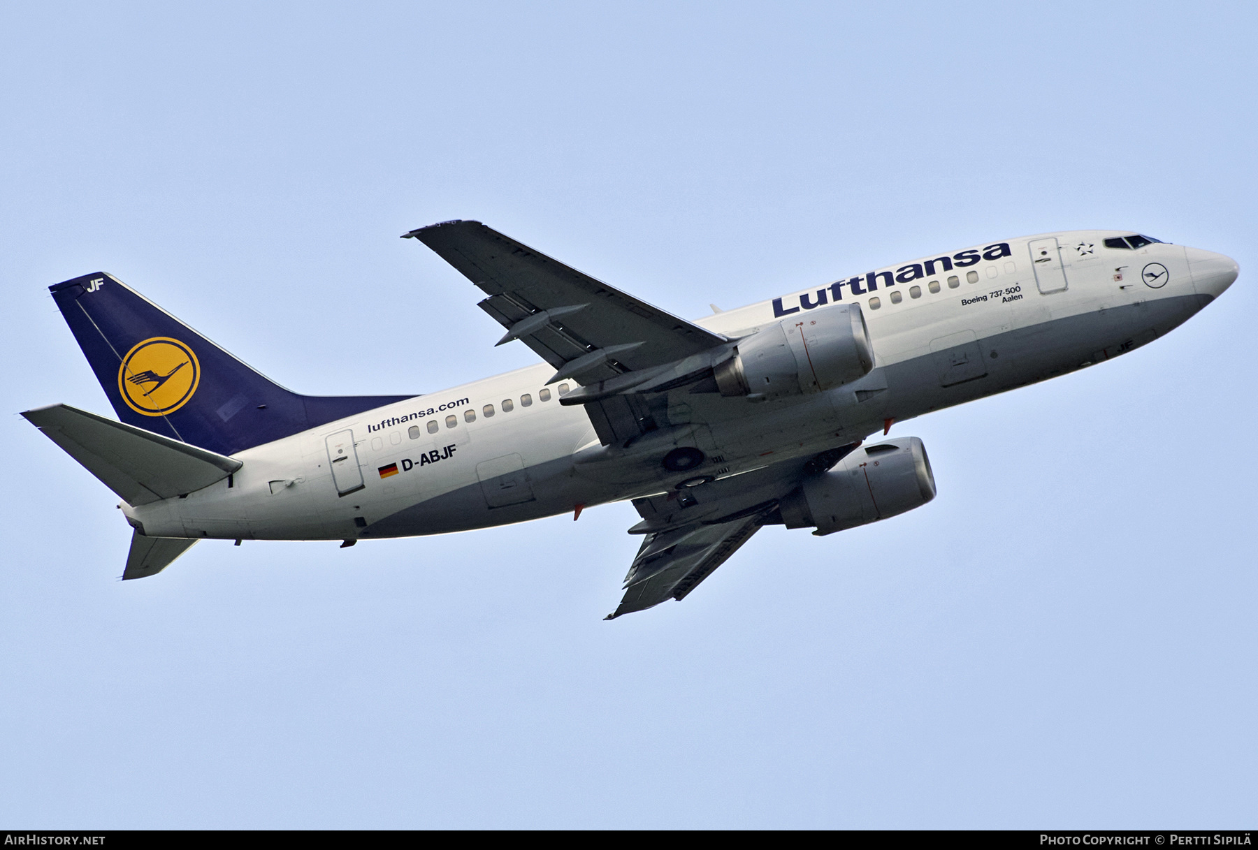 Aircraft Photo of D-ABJF | Boeing 737-530 | Lufthansa | AirHistory.net #277803