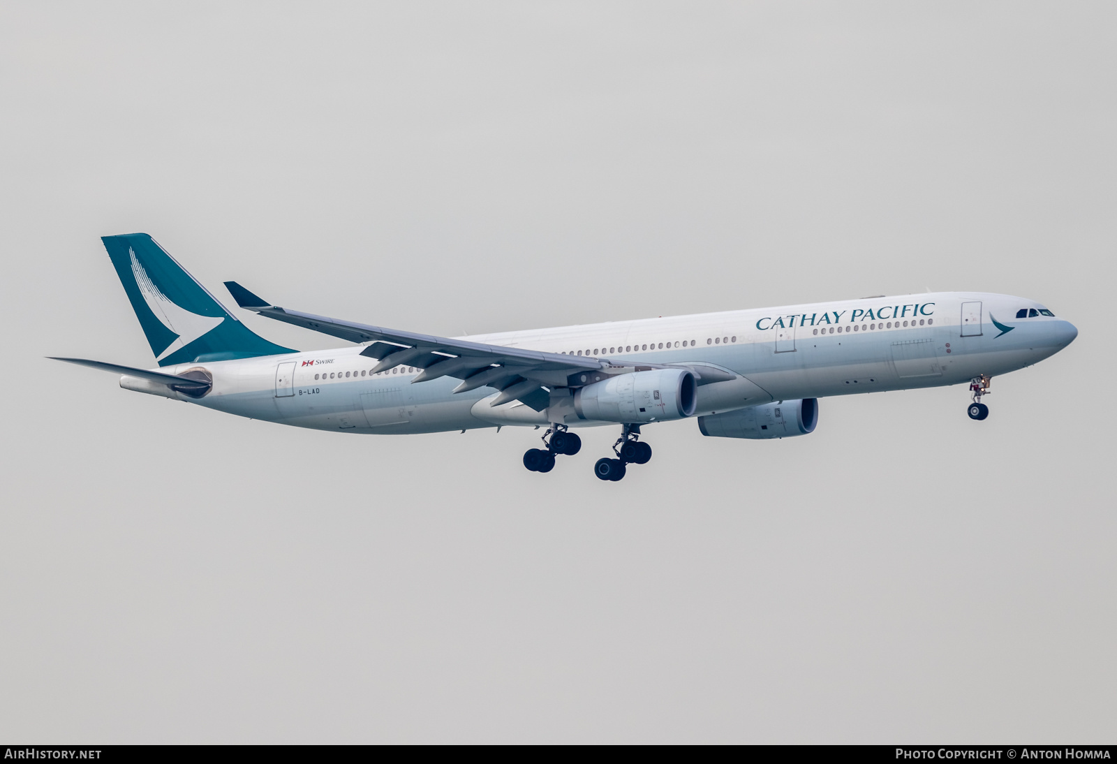Aircraft Photo of B-LAD | Airbus A330-343 | Cathay Pacific Airways | AirHistory.net #277824