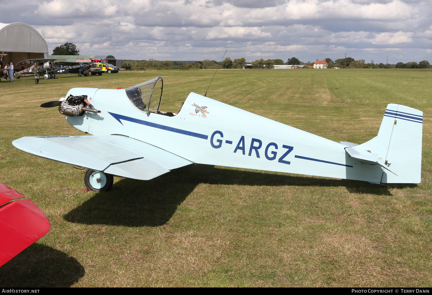 Aircraft Photo of G-ARGZ | Druine D-31 Turbulent | The Tiger Club | AirHistory.net #277832