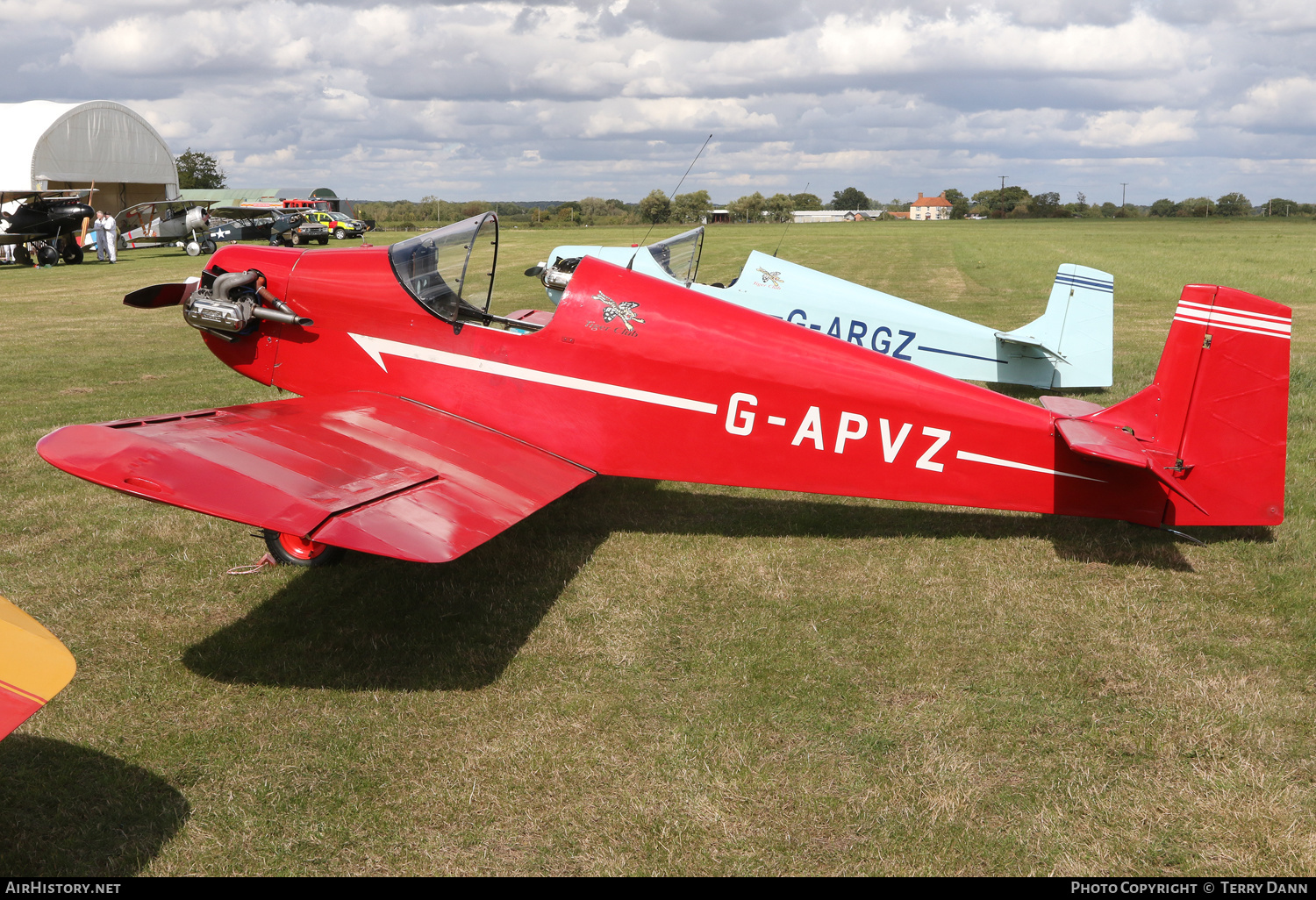 Aircraft Photo of G-APVZ | Druine D-31 Turbulent | The Tiger Club | AirHistory.net #277834