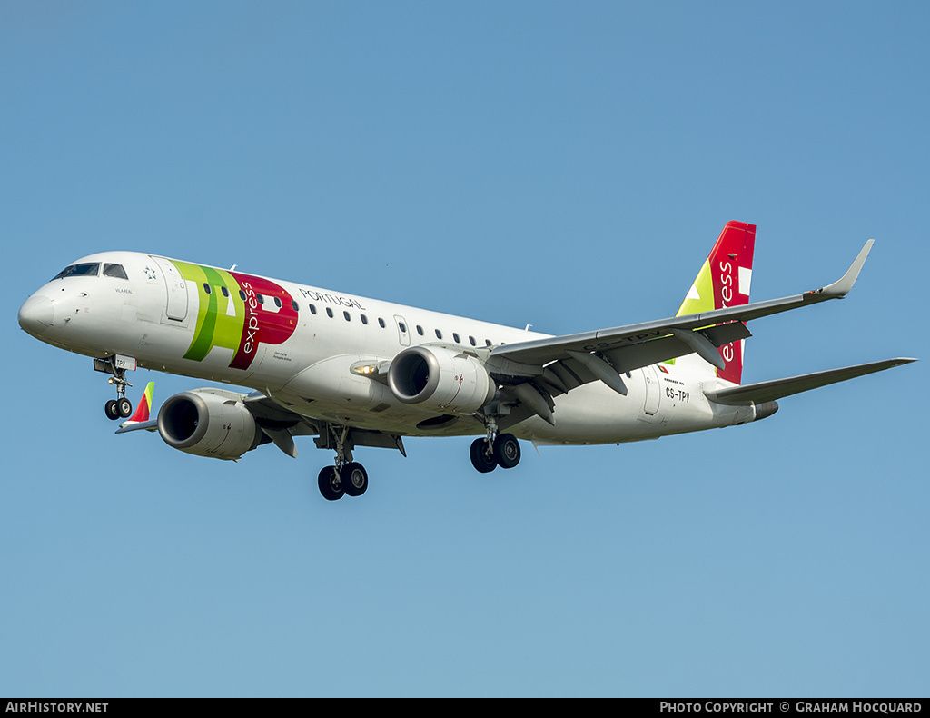 Aircraft Photo of CS-TPV | Embraer 190LR (ERJ-190-100LR) | TAP Portugal Express | AirHistory.net #278015