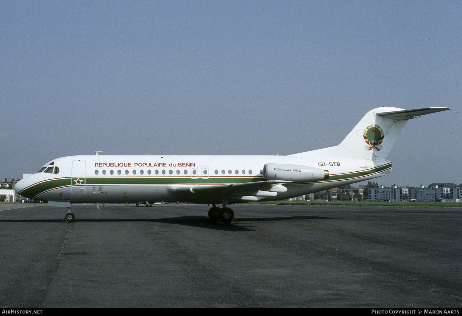 Aircraft Photo of OO-DJB | Fokker F28-4000 Fellowship | République Populaire du Bénin | AirHistory.net #278055