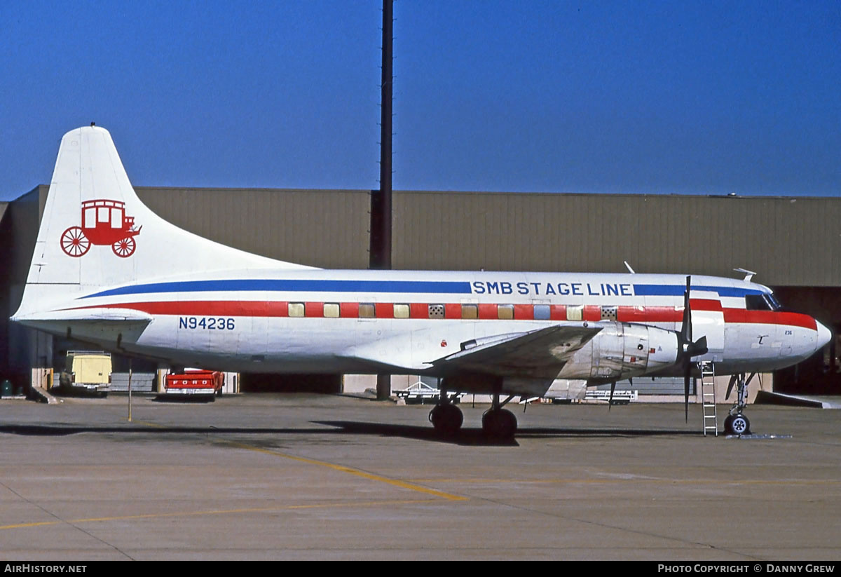 Aircraft Photo of N94236 | Convair 600/F | SMB Stage Line | AirHistory.net #278056