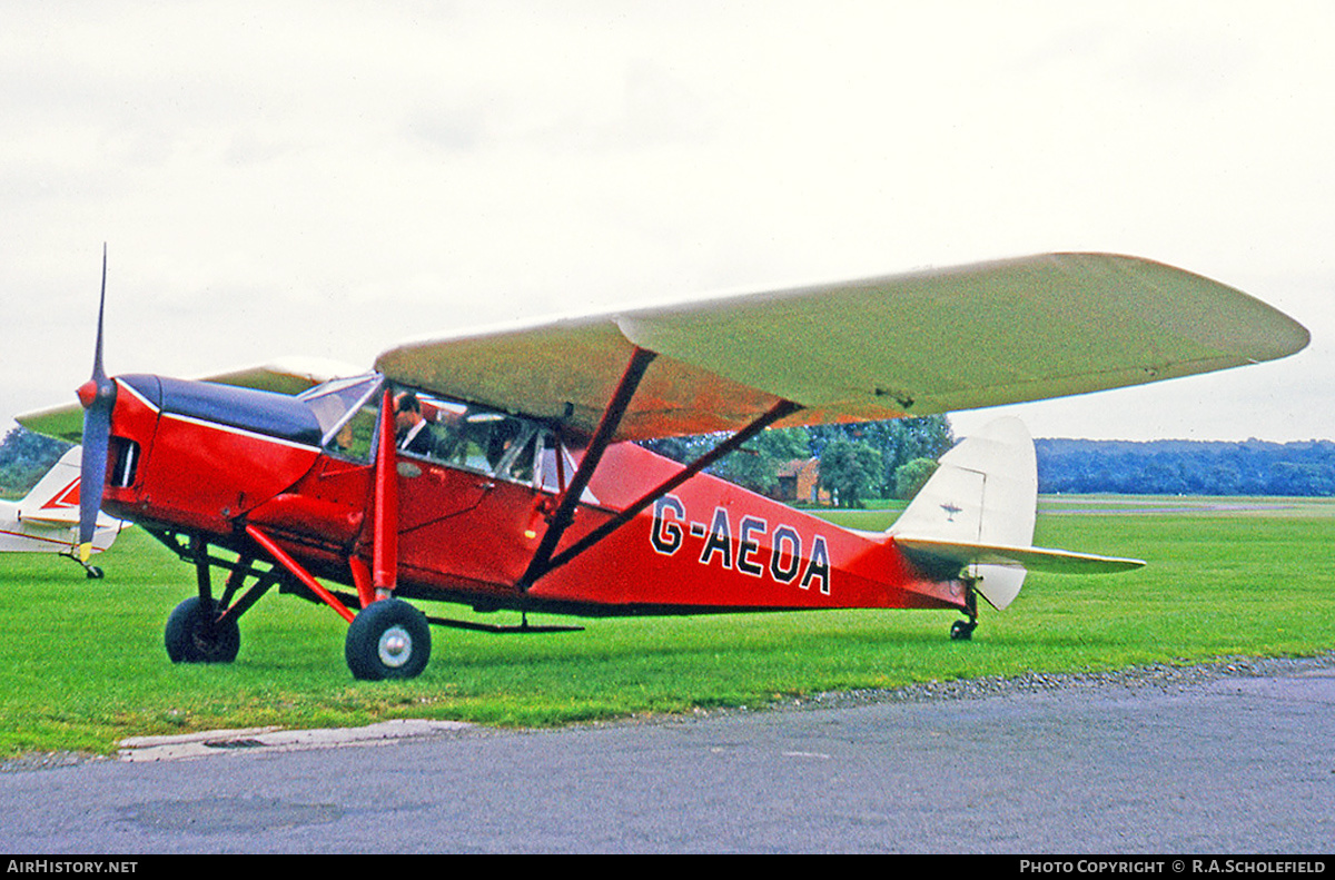 Aircraft Photo of G-AEOA | De Havilland D.H. 80A Puss Moth | AirHistory.net #278083