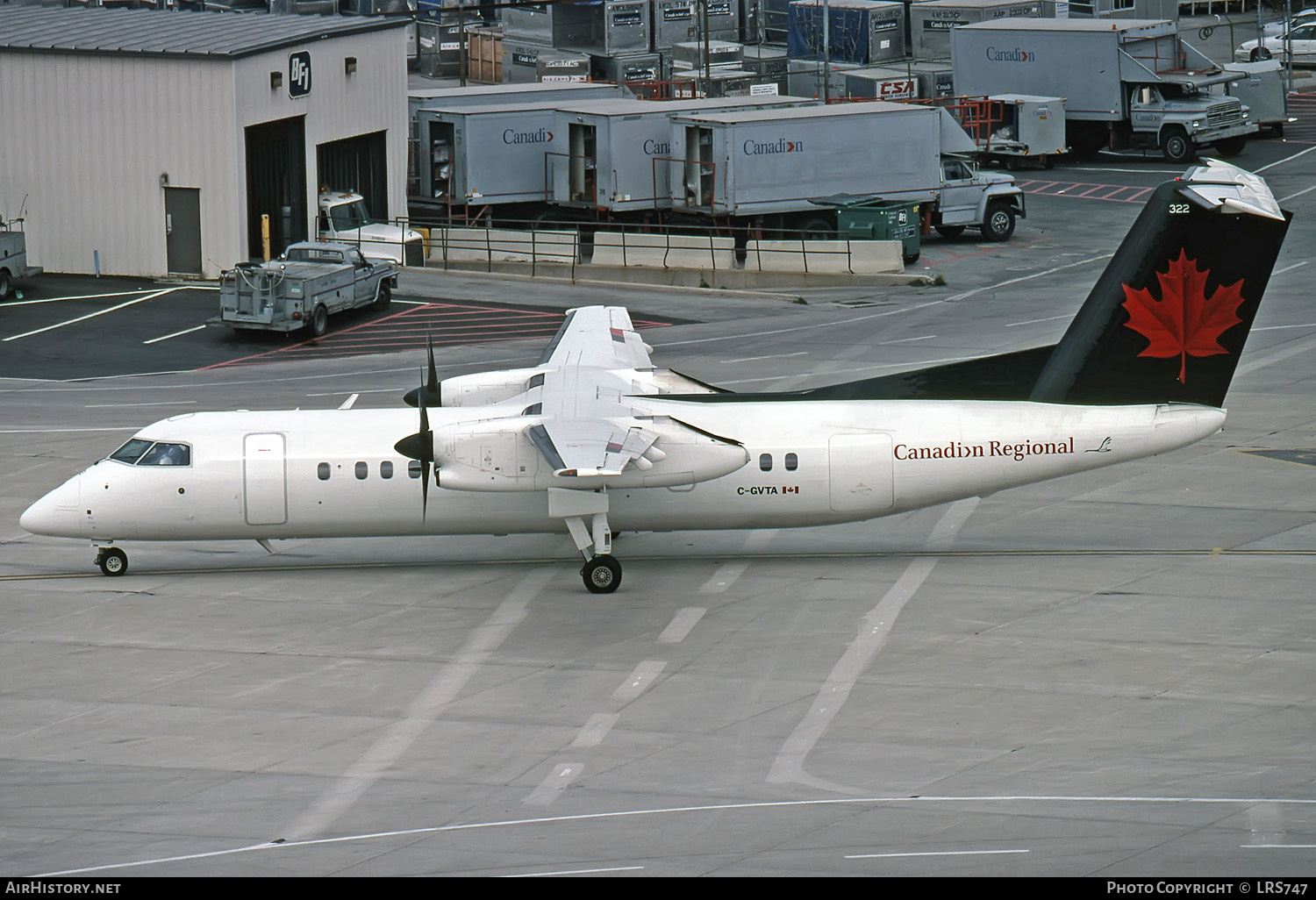 Aircraft Photo of C-GVTA | De Havilland Canada DHC-8-301 Dash 8 | Canadian Regional Airlines | AirHistory.net #278087