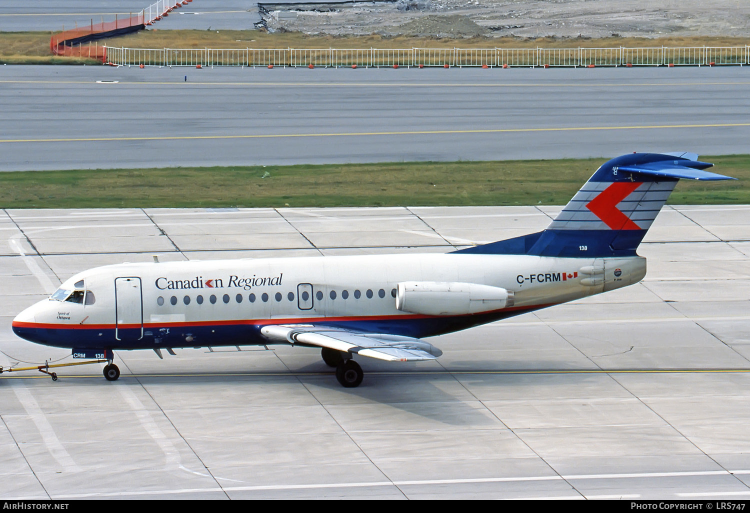 Aircraft Photo of C-FCRM | Fokker F28-1000 Fellowship | Canadian Regional Airlines | AirHistory.net #278088