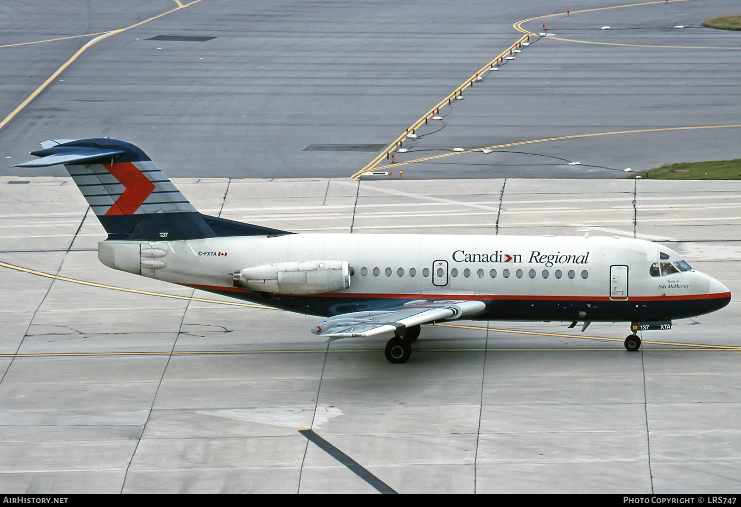Aircraft Photo of C-FXTA | Fokker F28-1000 Fellowship | Canadian Regional Airlines | AirHistory.net #278095