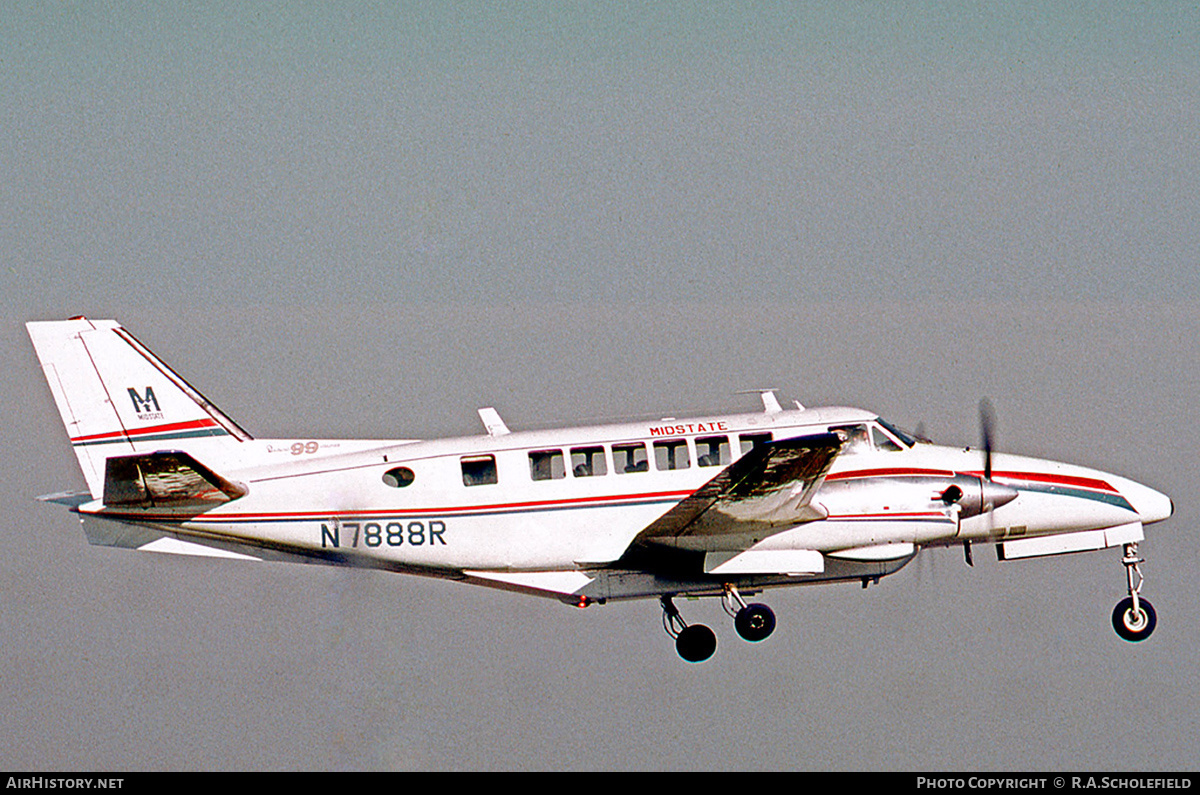 Aircraft Photo of N7888R | Beech 99 Airliner | Midstate Airlines | AirHistory.net #278101