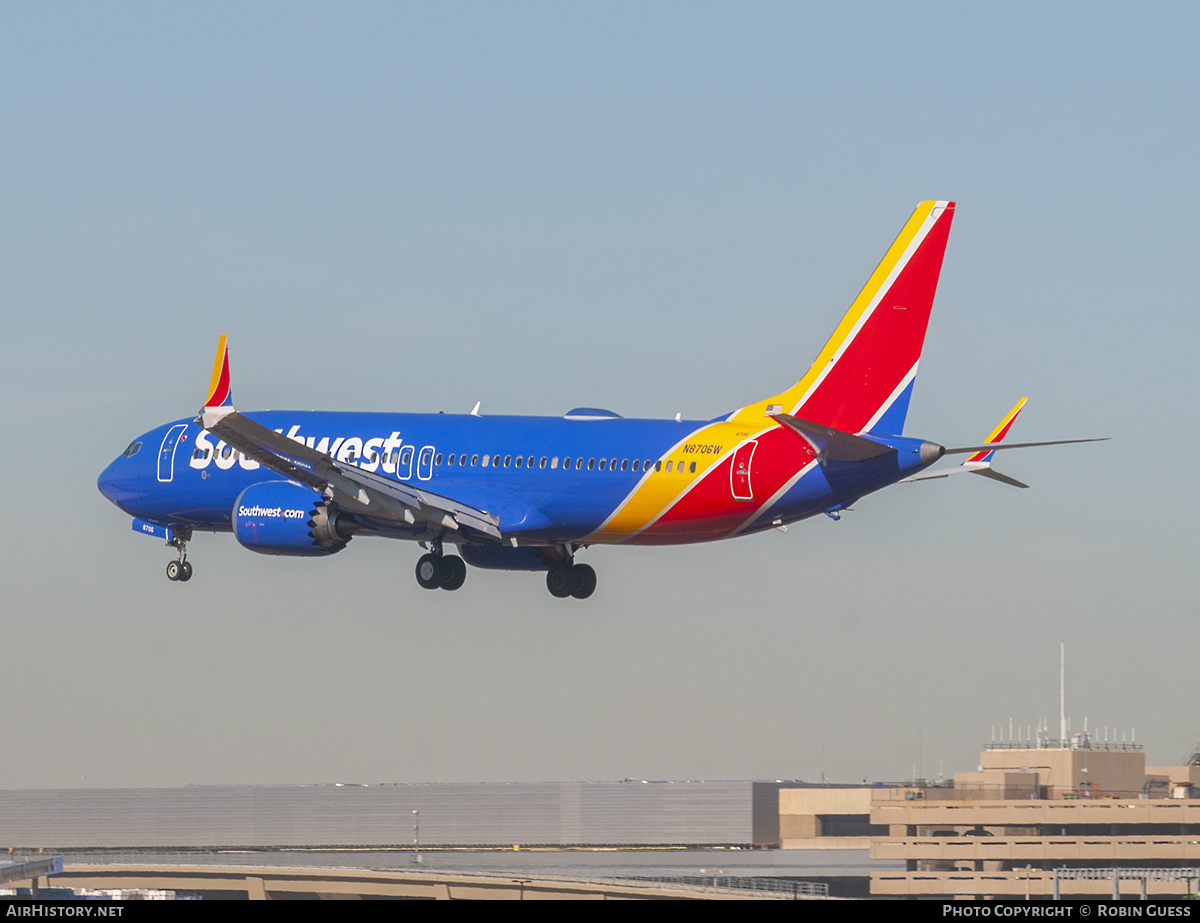 Aircraft Photo of N8705W | Boeing 737-8 Max 8 | Southwest Airlines | AirHistory.net #278189