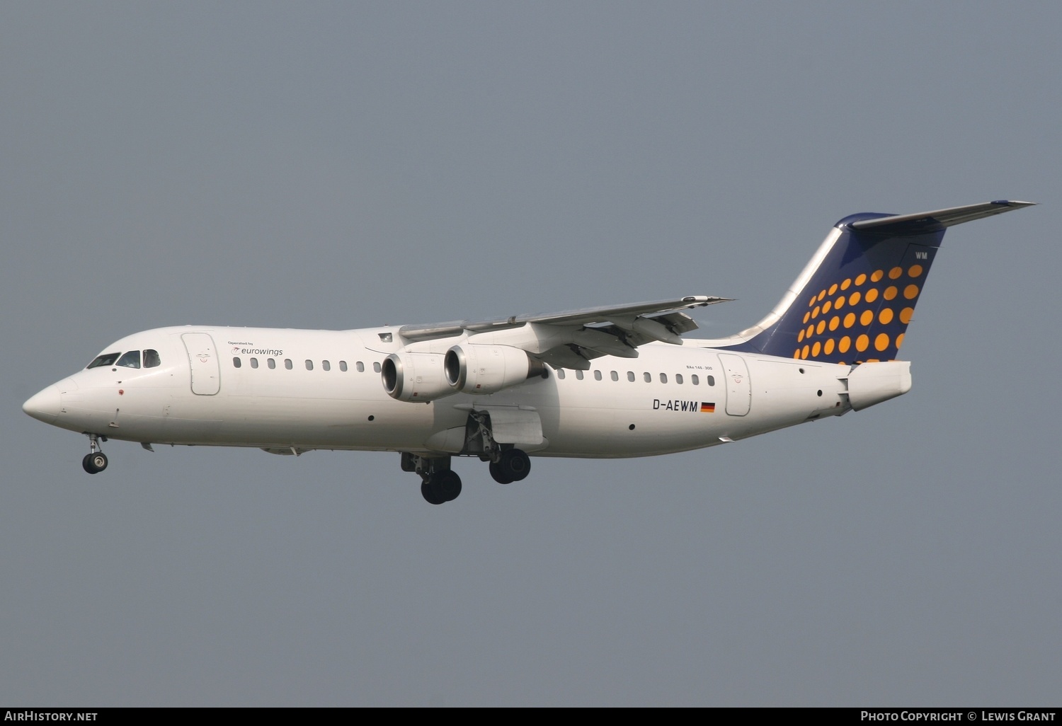 Aircraft Photo of D-AEWM | British Aerospace BAe-146-300 | Lufthansa Regional | AirHistory.net #278214