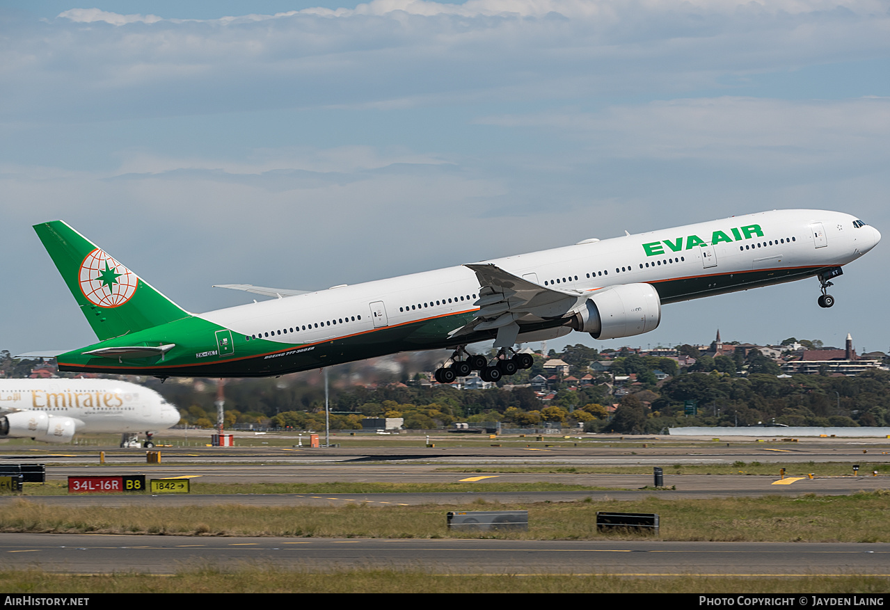 Aircraft Photo of ZK-OKT | Boeing 777-35E/ER | EVA Air | AirHistory.net #278243