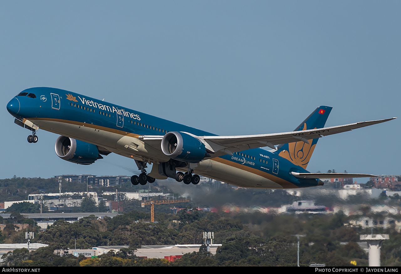 Aircraft Photo of VN-A871 | Boeing 787-9 Dreamliner | Vietnam Airlines | AirHistory.net #278245
