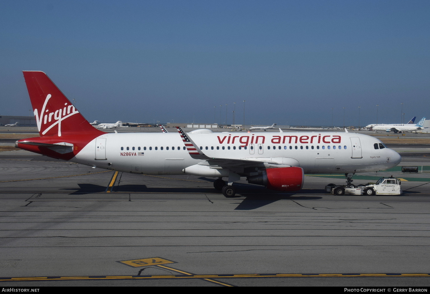 Aircraft Photo of N286VA | Airbus A320-214 | Virgin America | AirHistory.net #278247