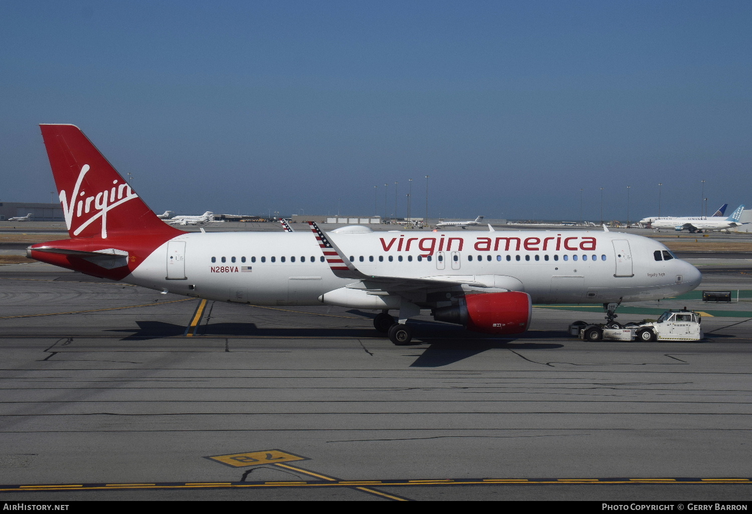 Aircraft Photo of N286VA | Airbus A320-214 | Virgin America | AirHistory.net #278247