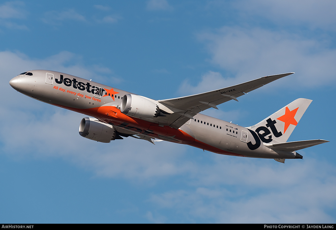 Aircraft Photo of VH-VKK | Boeing 787-8 Dreamliner | Jetstar Airways | AirHistory.net #278249