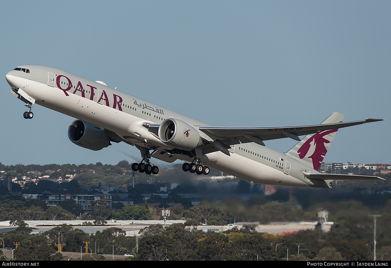 Aircraft Photo of A7-BEM | Boeing 777-300/ER | Qatar Airways | AirHistory.net #278250