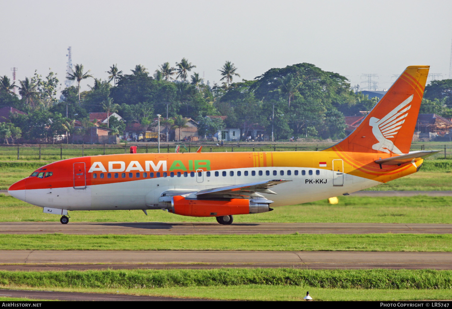 Aircraft Photo of PK-KKJ | Boeing 737-230/Adv | AdamAir | AirHistory.net #278280