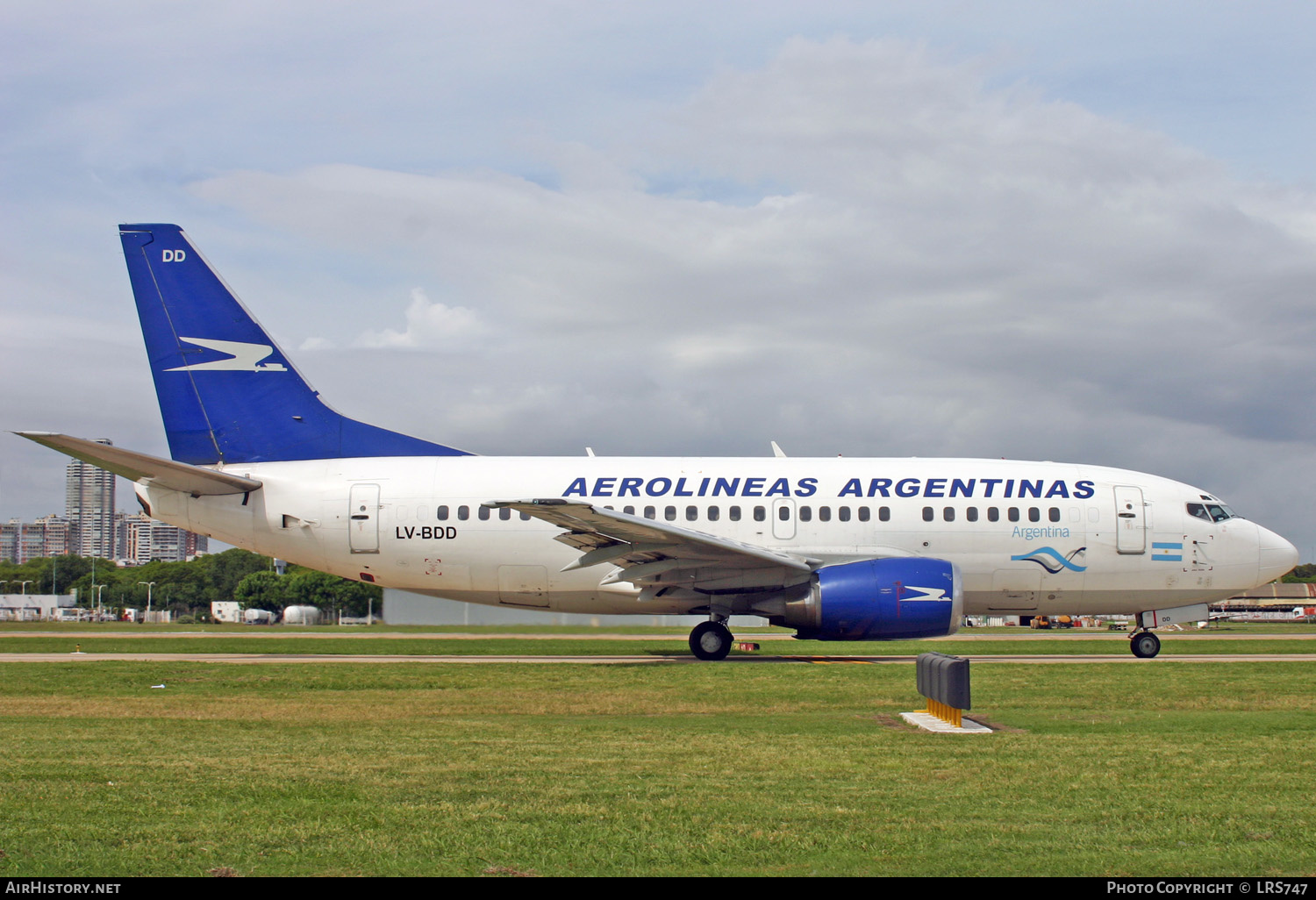 Aircraft Photo of LV-BDD | Boeing 737-5Y0 | Aerolíneas Argentinas | AirHistory.net #278304