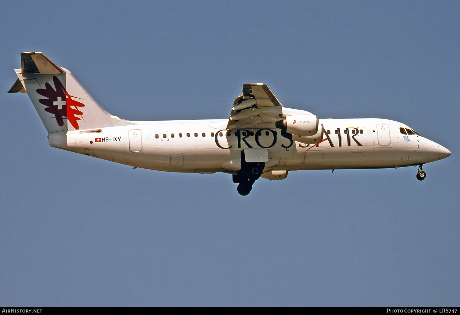 Aircraft Photo of HB-IXV | British Aerospace Avro 146-RJ100 | Crossair | AirHistory.net #278323