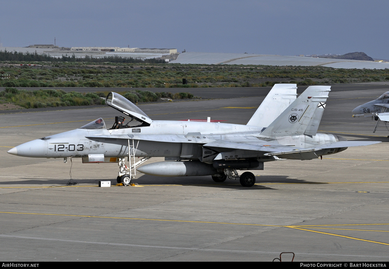Aircraft Photo of C.15-45 | McDonnell Douglas EF-18M Hornet | Spain - Air Force | AirHistory.net #278394