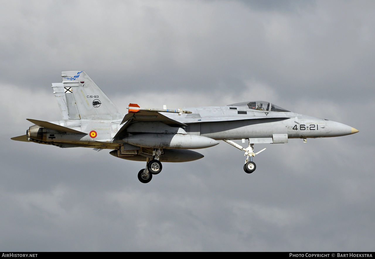 Aircraft Photo of C.15-93 | McDonnell Douglas F/A-18A+ Hornet | Spain - Air Force | AirHistory.net #278462