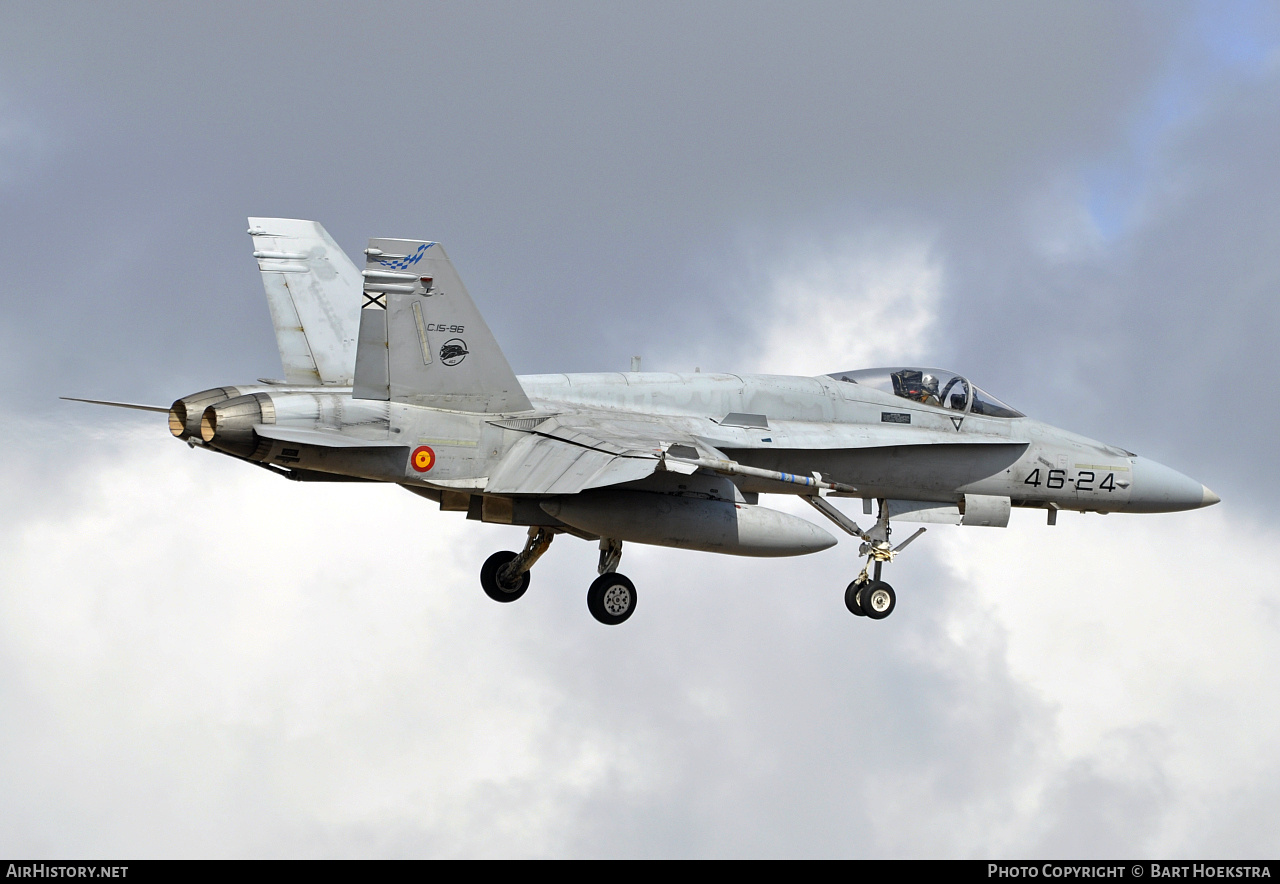 Aircraft Photo of C.15-96 | McDonnell Douglas F/A-18A+ Hornet | Spain - Air Force | AirHistory.net #278465