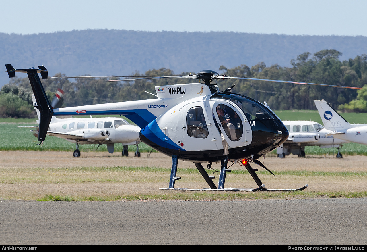 Aircraft Photo of VH-PLJ | Hughes 500D (369D) | Aeropower | AirHistory.net #278485