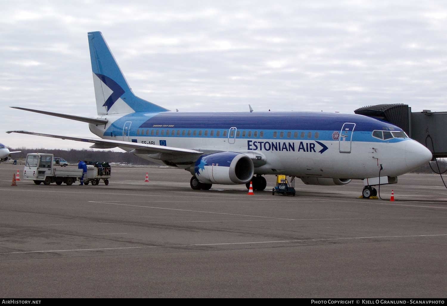 Aircraft Photo of ES-ABI | Boeing 737-5L9 | Estonian Air | AirHistory.net #278495