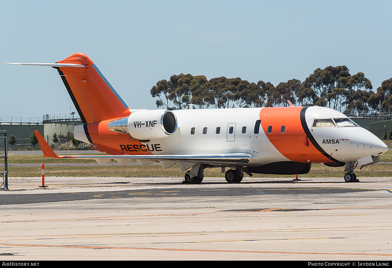 Aircraft Photo of VH-XNF | Bombardier Challenger 604 (CL-600-2B16) | AMSA - Australian Maritime Safety Authority | AirHistory.net #278544