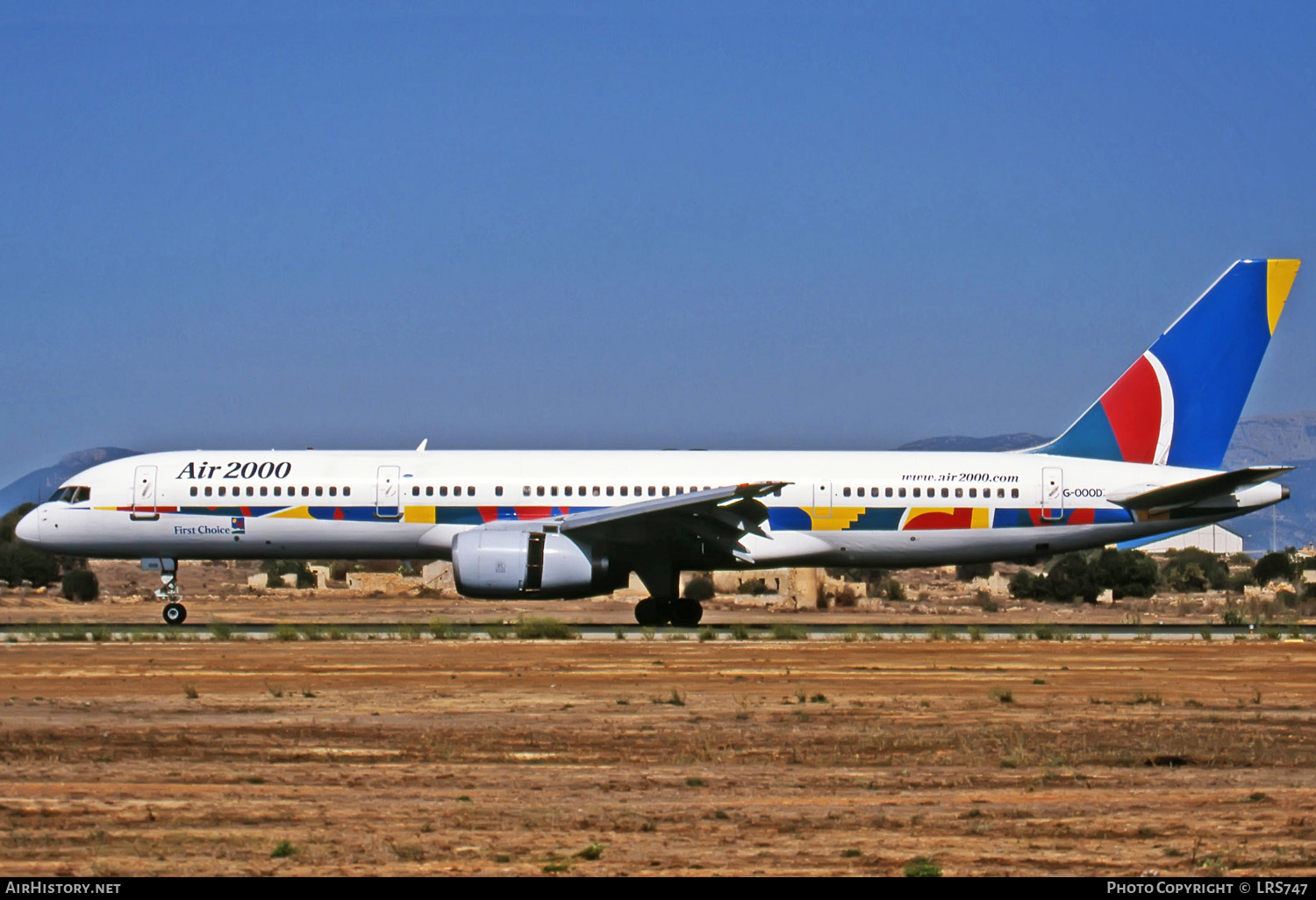 Aircraft Photo of G-OOOD | Boeing 757-28A | Air 2000 | AirHistory.net #278558