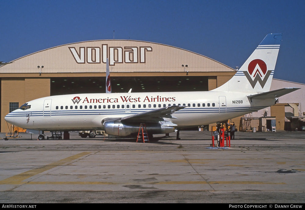 Aircraft Photo of N1288 | Boeing 737-2A6 | America West Airlines | AirHistory.net #278654