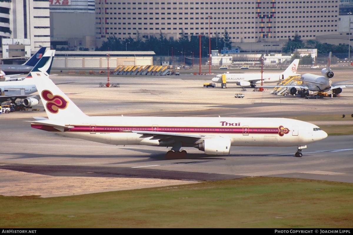 Aircraft Photo of HS-TJC | Boeing 777-2D7 | Thai Airways International | AirHistory.net #278672