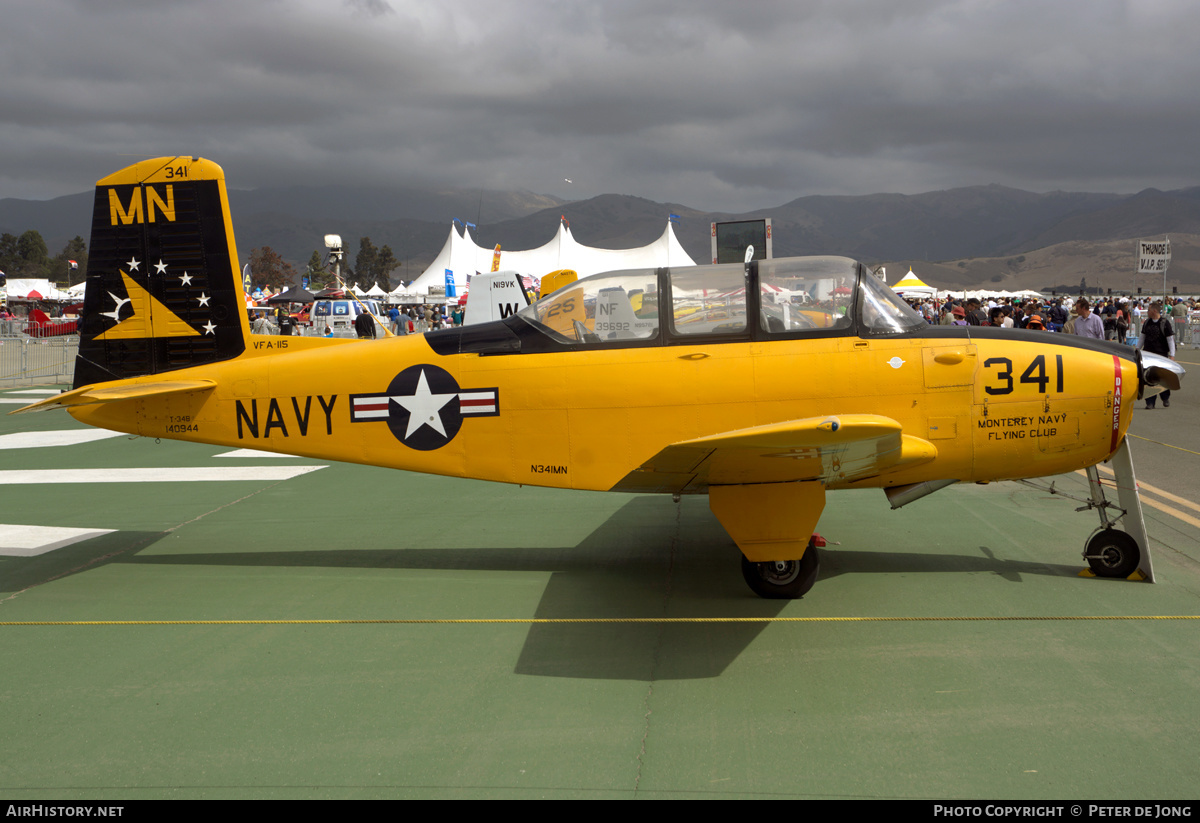 Aircraft Photo of N341MN / 140944 | Beech T-34B Mentor (D45) | Monterey Navy Flying Club | USA - Navy | AirHistory.net #278680
