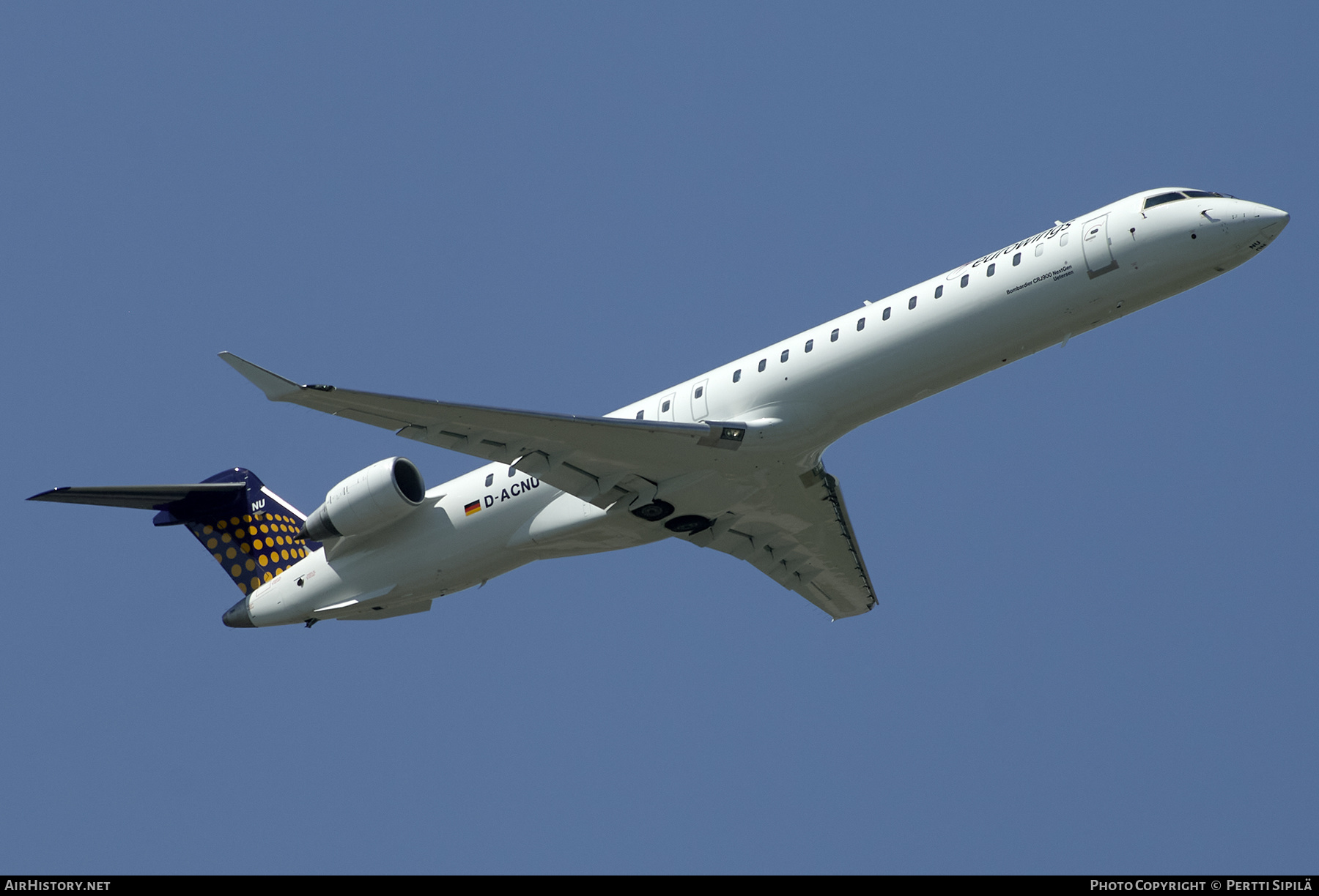 Aircraft Photo of D-ACNU | Bombardier CRJ-900LR (CL-600-2D24) | Eurowings | AirHistory.net #278726