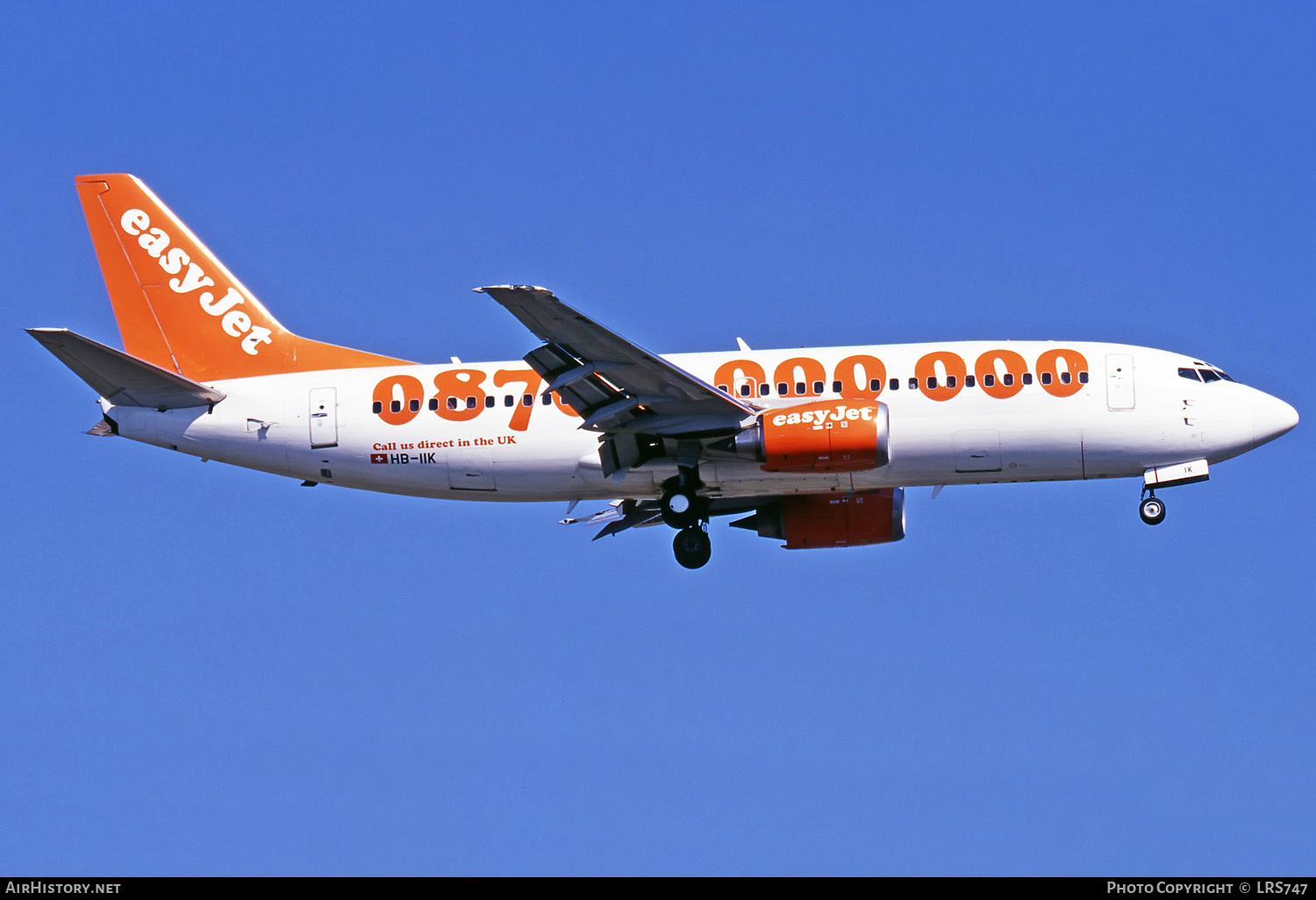 Aircraft Photo of HB-IIK | Boeing 737-33V | EasyJet | AirHistory.net #278740