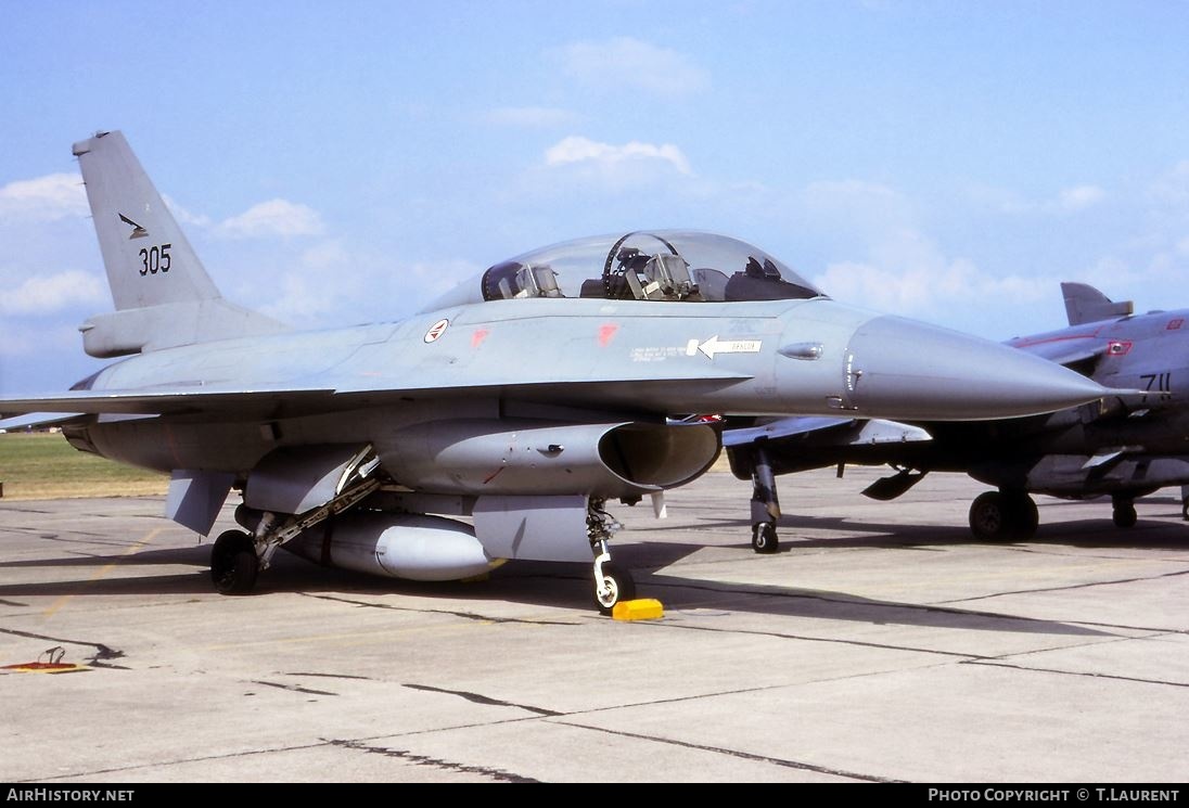 Aircraft Photo of 305 | General Dynamics F-16B Fighting Falcon | Norway - Air Force | AirHistory.net #278749