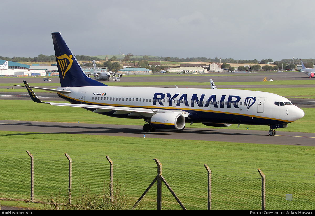 Aircraft Photo of EI-DAG | Boeing 737-8AS | Ryanair | AirHistory.net #278787