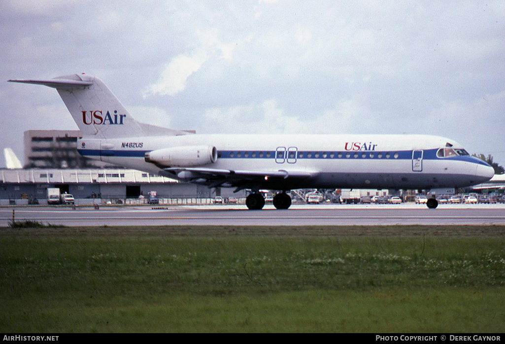 Aircraft Photo of N482US | Fokker F28-4000 Fellowship | USAir | AirHistory.net #278825