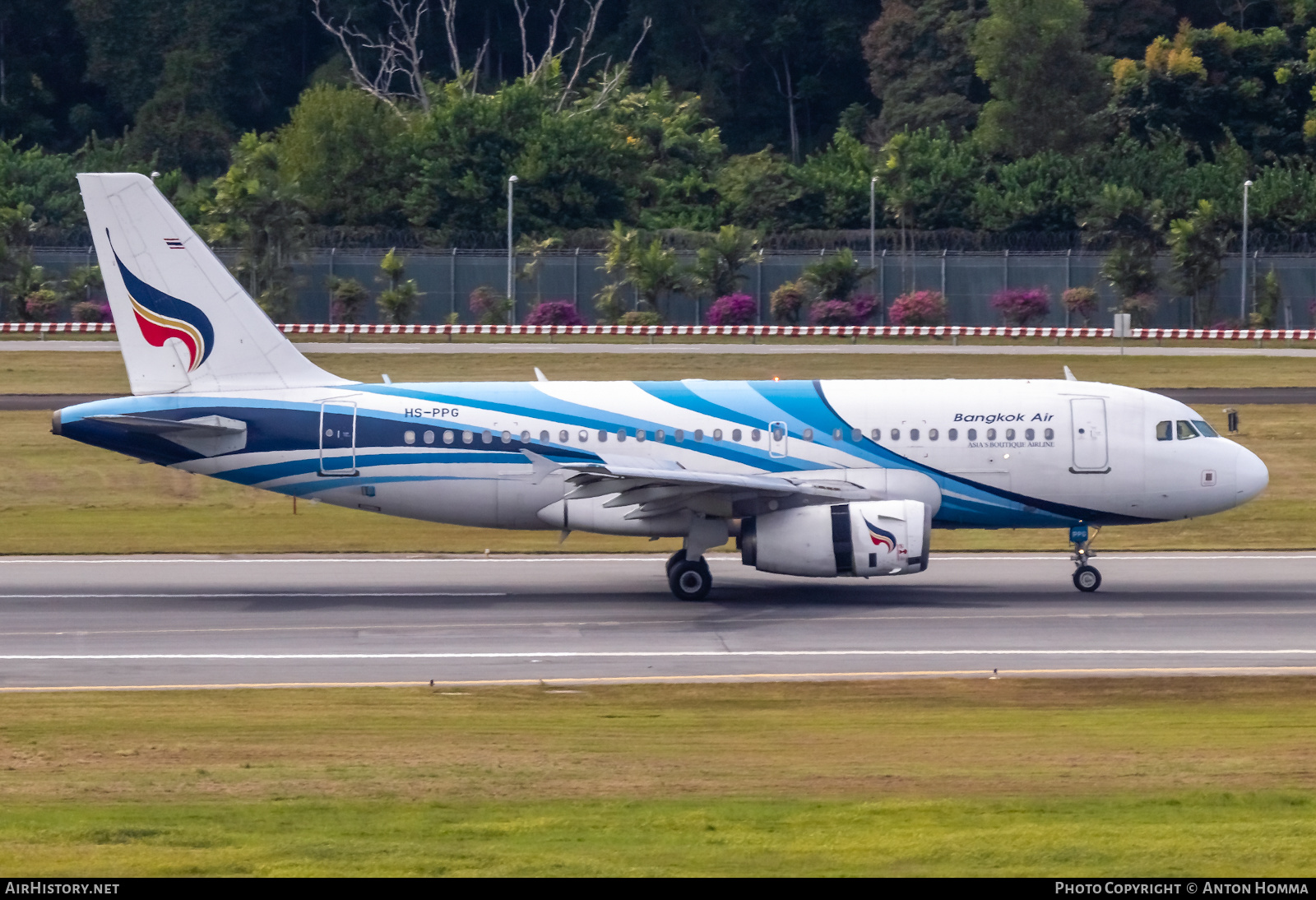 Aircraft Photo of HS-PPG | Airbus A319-131 | Bangkok Airways | AirHistory.net #278891