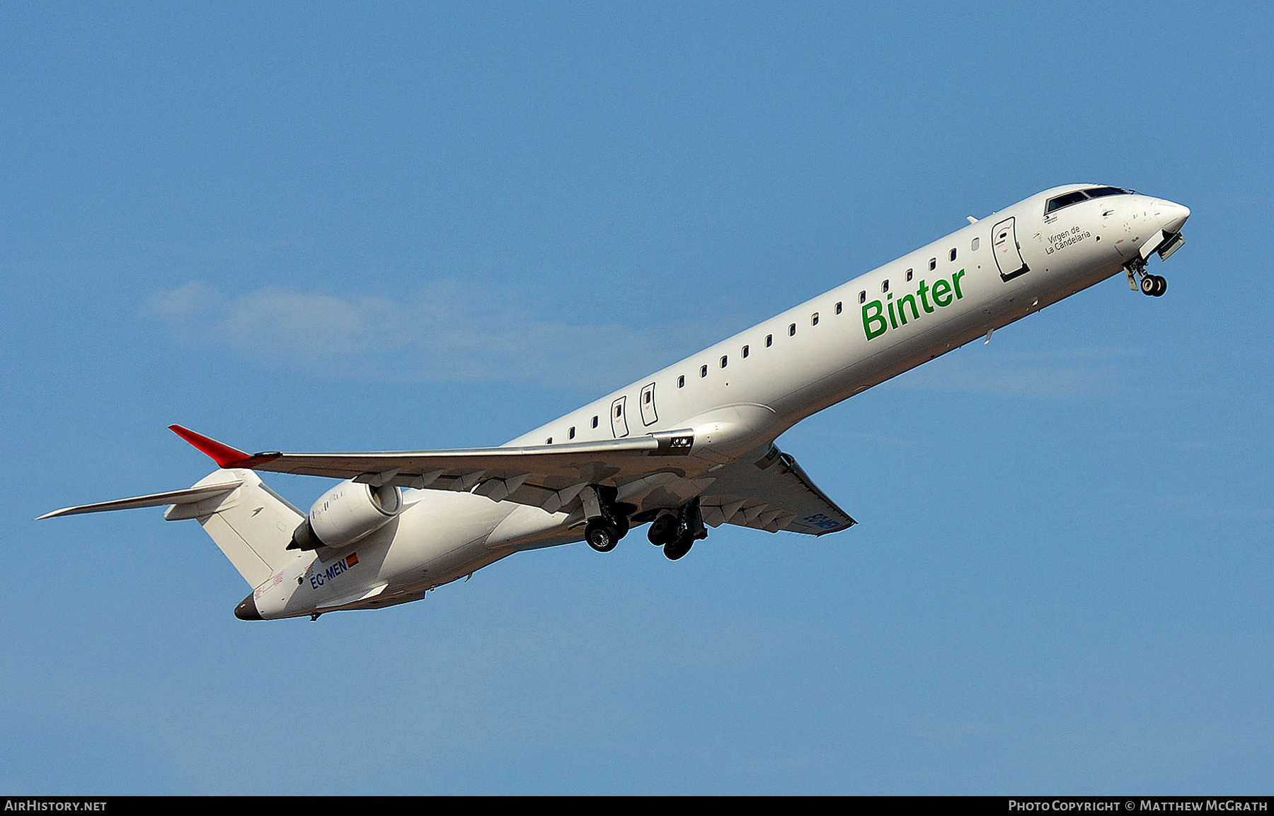 Aircraft Photo of EC-MEN | Bombardier CRJ-900ER (CL-600-2D24) | Binter Canarias | AirHistory.net #278917