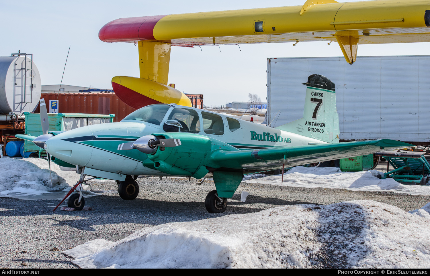 Aircraft Photo of C-GIWJ | Beech B95A Travel Air | Buffalo Airways | AirHistory.net #278938