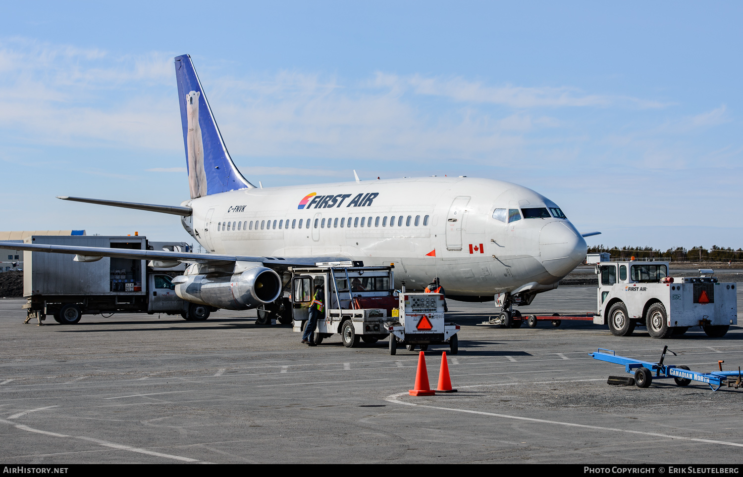 Aircraft Photo of C-FNVK | Boeing 737-2R4C/Adv | First Air | AirHistory.net #278943