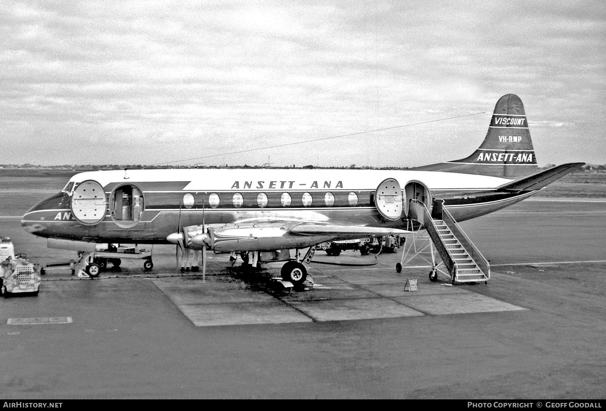 Aircraft Photo of VH-RMP | Vickers 747 Viscount | Ansett - ANA | AirHistory.net #279138